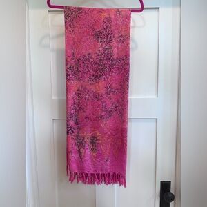 Indonesian Fringed Sarong Wrap Scarf